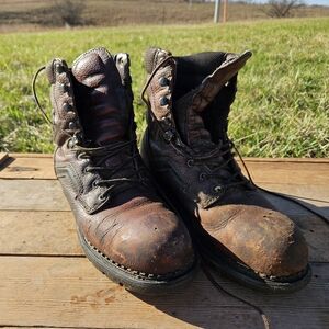 Red Wing 2238 Dyna Force Tall Steel Toe Brown Work Boots Men’s Size 10.5A